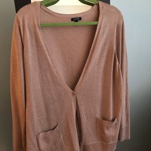Apt 9, 2X Pink cardigan